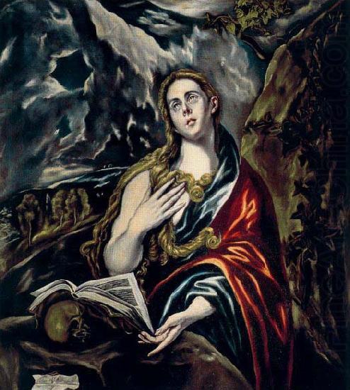 GRECO, El Penitent Magdalen oil painting picture